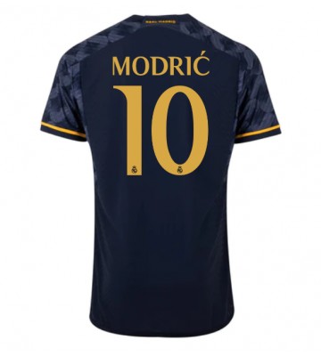 Lacne Muži Futbalové dres Real Madrid Luka Modric #10 2023-24 Krátky Rukáv - Preč